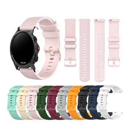 Polar Vantage, Grit X & Ignite Checked-Texture Silicone Band BandsCo Straps
