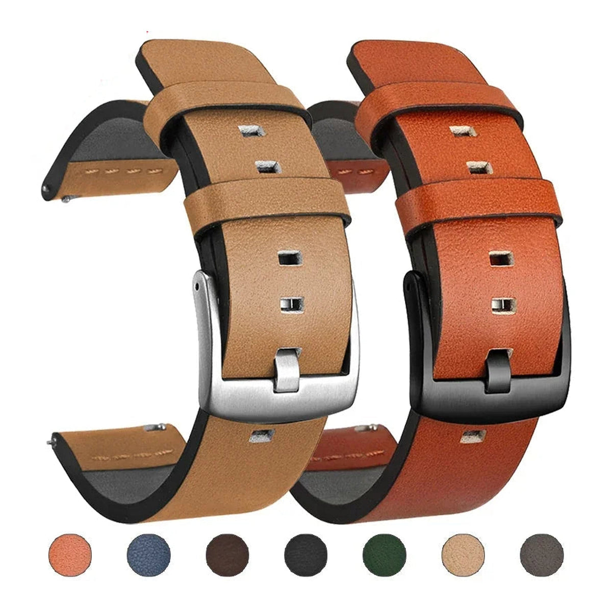 Polar Vantage, Grit X & Ignite Leather Band with Square Holes BandsCo Straps