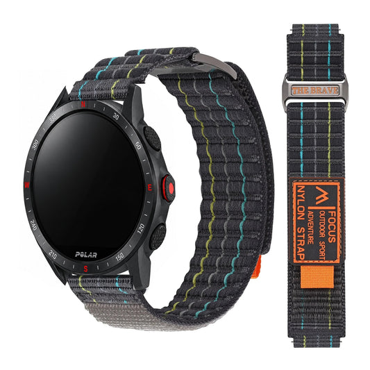 Polar Vantage, Grit X & Ignite Striped Nylon Sport Loop Band BandsCo Straps