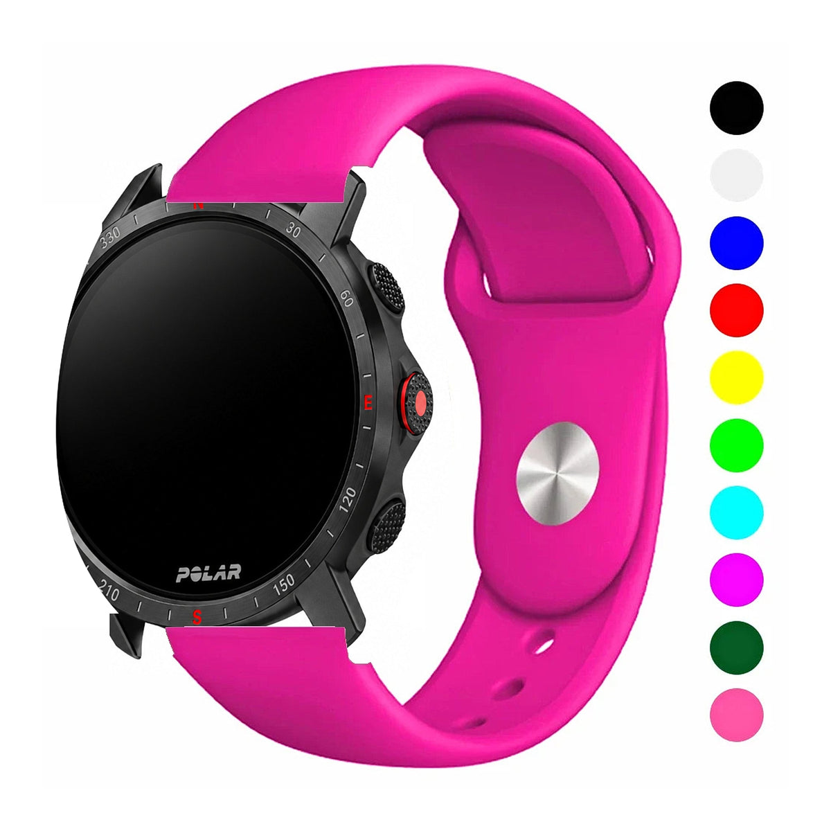 Polar Vantage, Grit X & Ignite Smooth Silicone Pin-and-Tuck Band BandsCo Straps