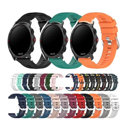 Polar Vantage, Grit X & Ignite Twill-Texture Silicone Band, 32 Colors BandsCo Straps