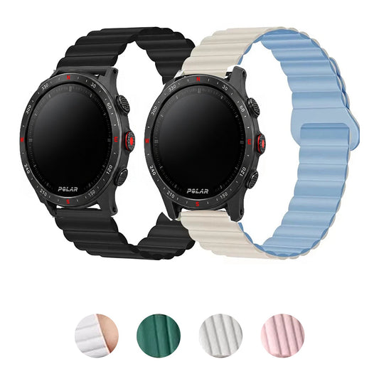 Polar Vantage, Grit X & Ignite Ribbed Magnetic Silicone Loop Band BandsCo Straps