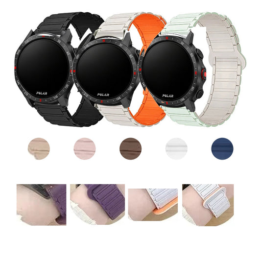 Polar Vantage, Grit X & Ignite Two-Tone Magnetic Silicone Loop Band BandsCo Straps