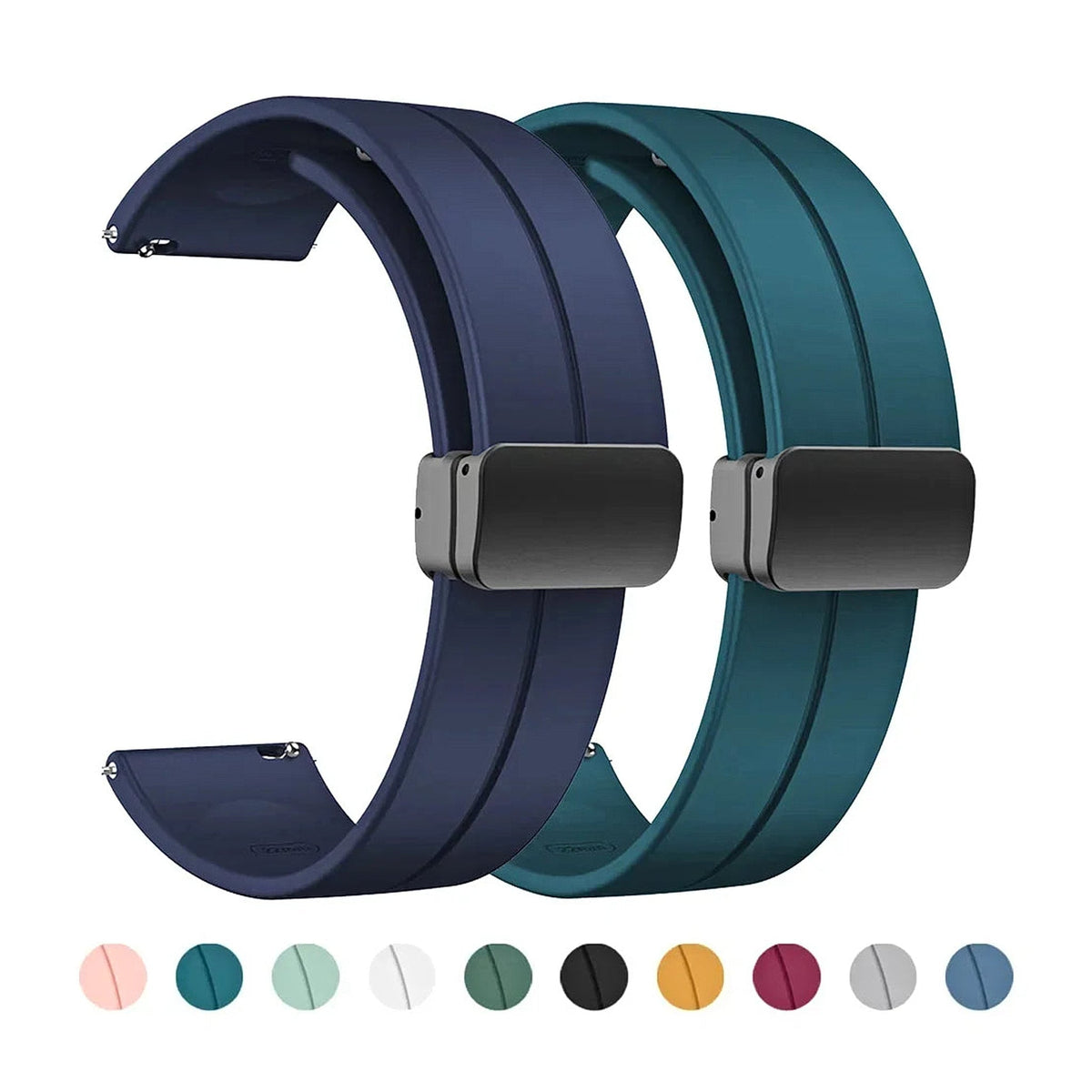 Polar Vantage, Grit X & Ignite Silicone Band, Magnetic Folding Clasp BandsCo Straps