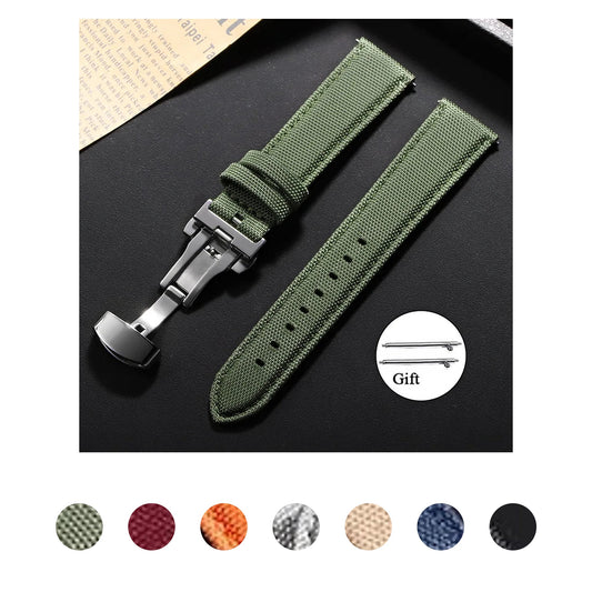 Polar Vantage, Grit X & Ignite Sailcloth Nylon Band, Butterfly Clasp BandsCo Straps