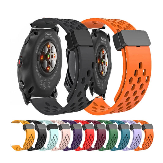 Polar Vantage, Grit X & Ignite Perforated Silicone Magnetic Clasp Band BandsCo Straps