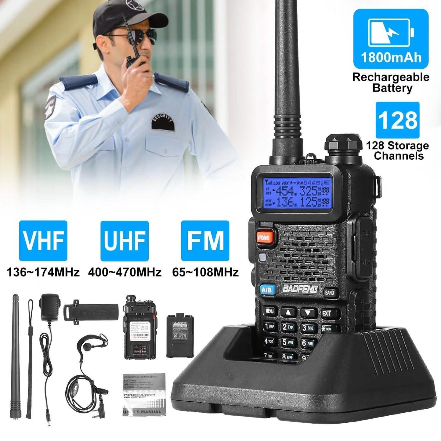 BaoFeng UV-5R 5W Walkie Talkie DailySale