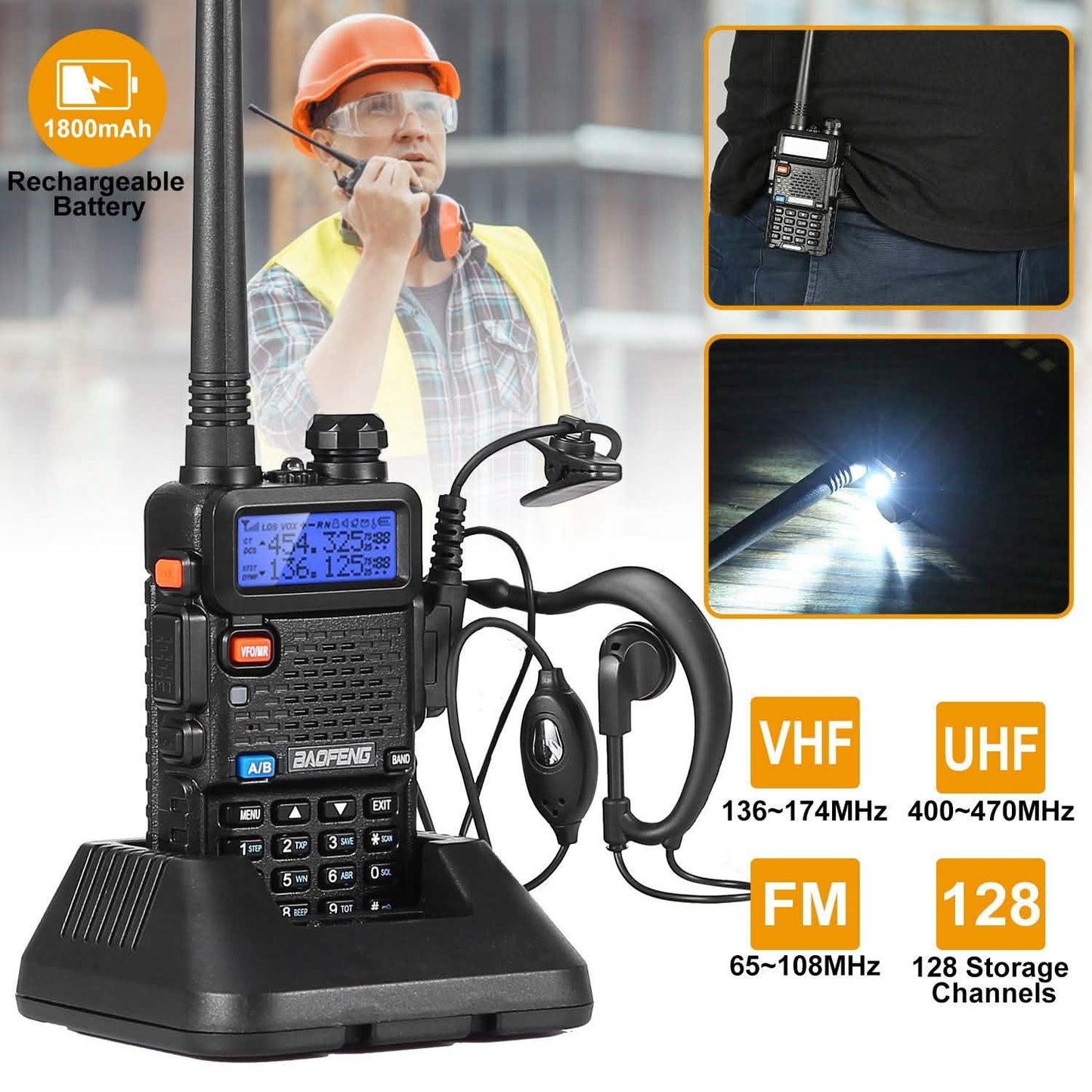 BaoFeng UV-5R 5W Walkie Talkie DailySale