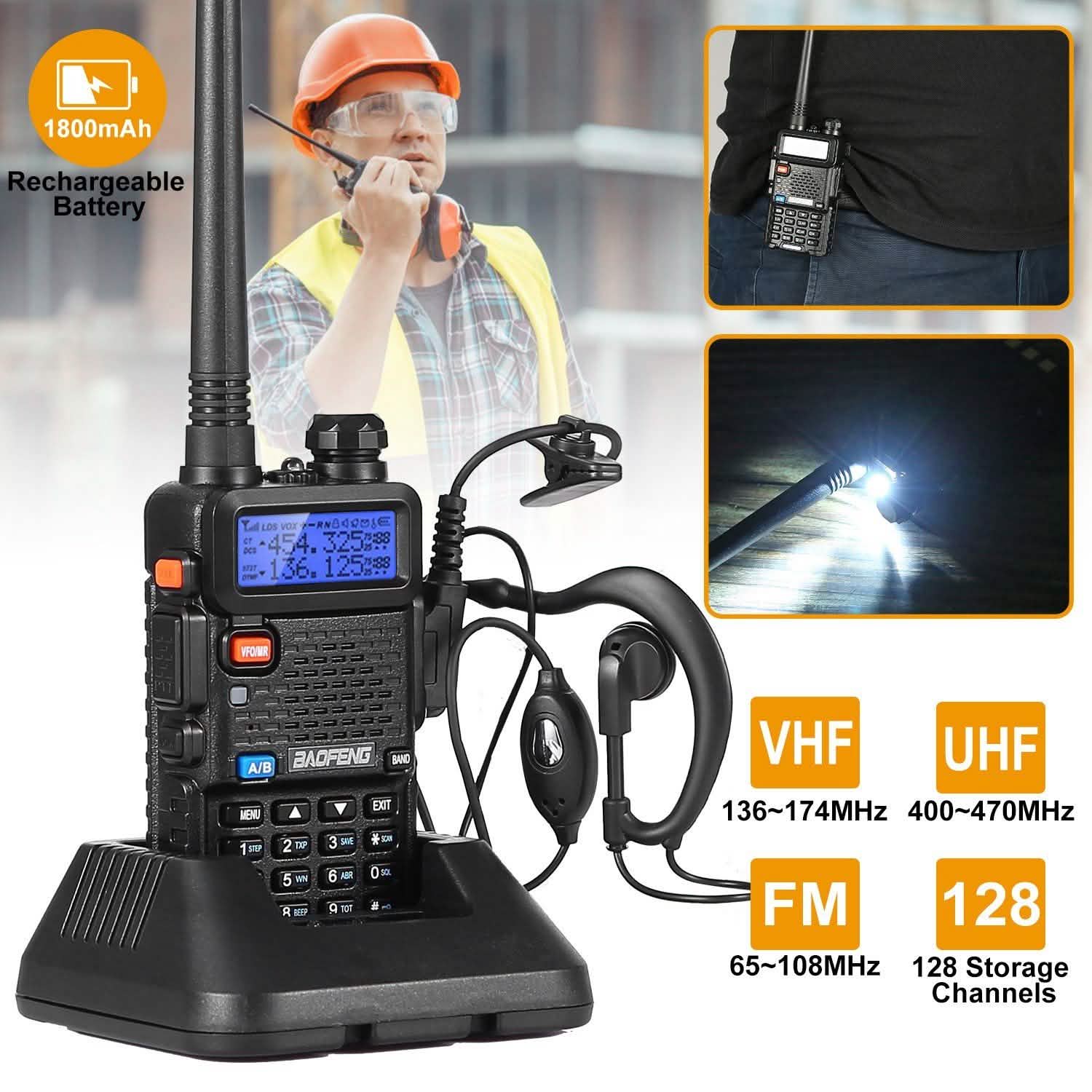 BaoFeng UV-5R 5W Walkie Talkie DailySale