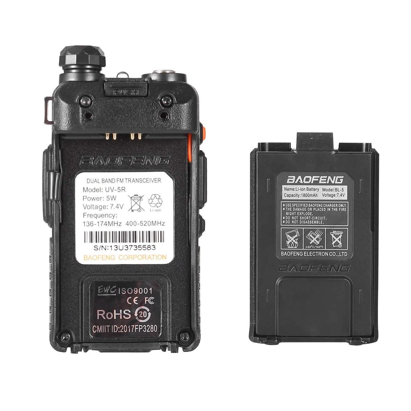 BaoFeng UV-5R 5W Walkie Talkie DailySale