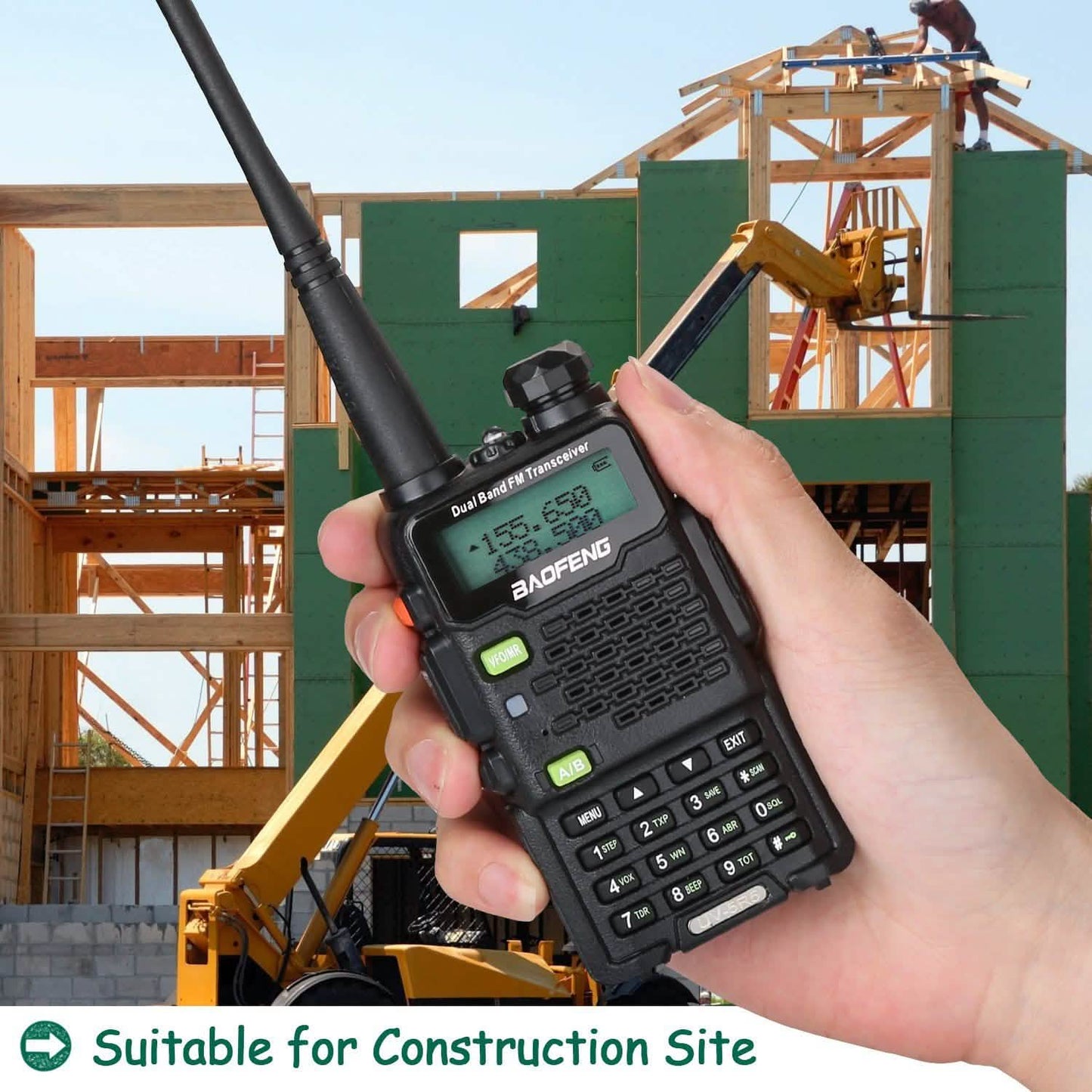 BAOFENG UV-5R5 VHF/UHF Dual Band Two Way Ham Radio Transceiver Walkie Talkie DailySale