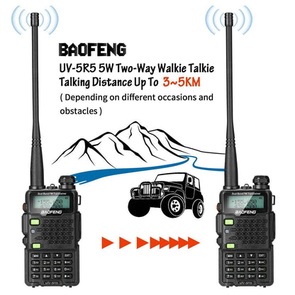 BAOFENG UV-5R5 VHF/UHF Dual Band Two Way Ham Radio Transceiver Walkie Talkie DailySale