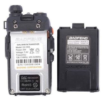 Baofeng UV-5RA V/UHF 136-174/400-520MHz Dual-Band Two-way Radio Walkie Talkies DailySale