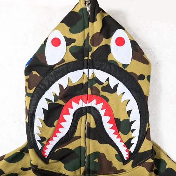 Camouflage Thin Hooded Zipper Jacket Shark Jacket DailySale