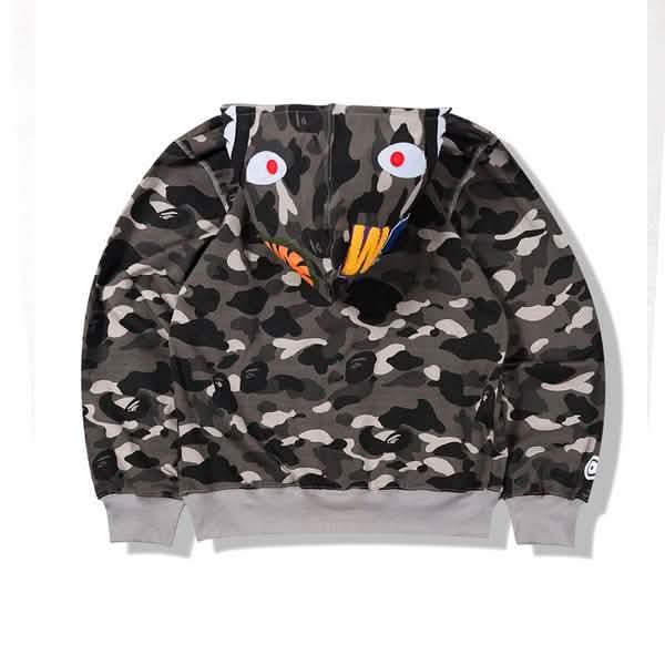 Camouflage Thin Hooded Zipper Jacket Shark Jacket DailySale