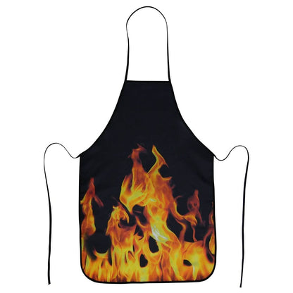 Barbecue Apron with Flame Design DailySale