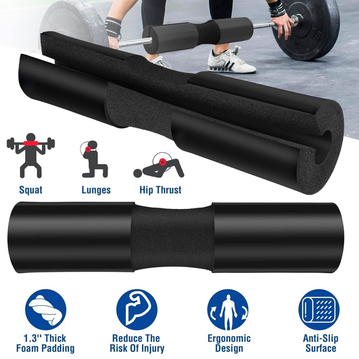 Barbell Pad Support Squat Bar Foam Cover DailySale