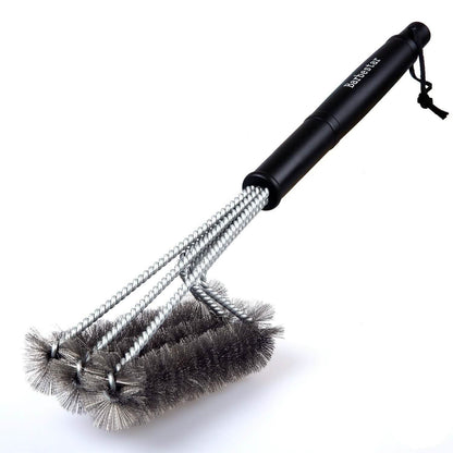 Barbestar 18" 3 in 1 Safe Barbecue Grill Brush Wire Bristles DailySale