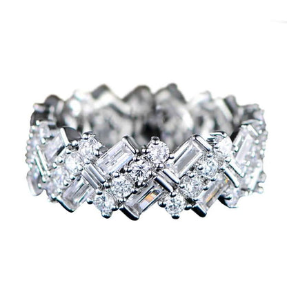 Barzel 18K Gold Plated Ring Made with Swarovski Crystal DailySale