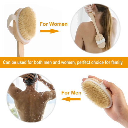 Bath Brush 15" Shower Body Back Scrubber DailySale