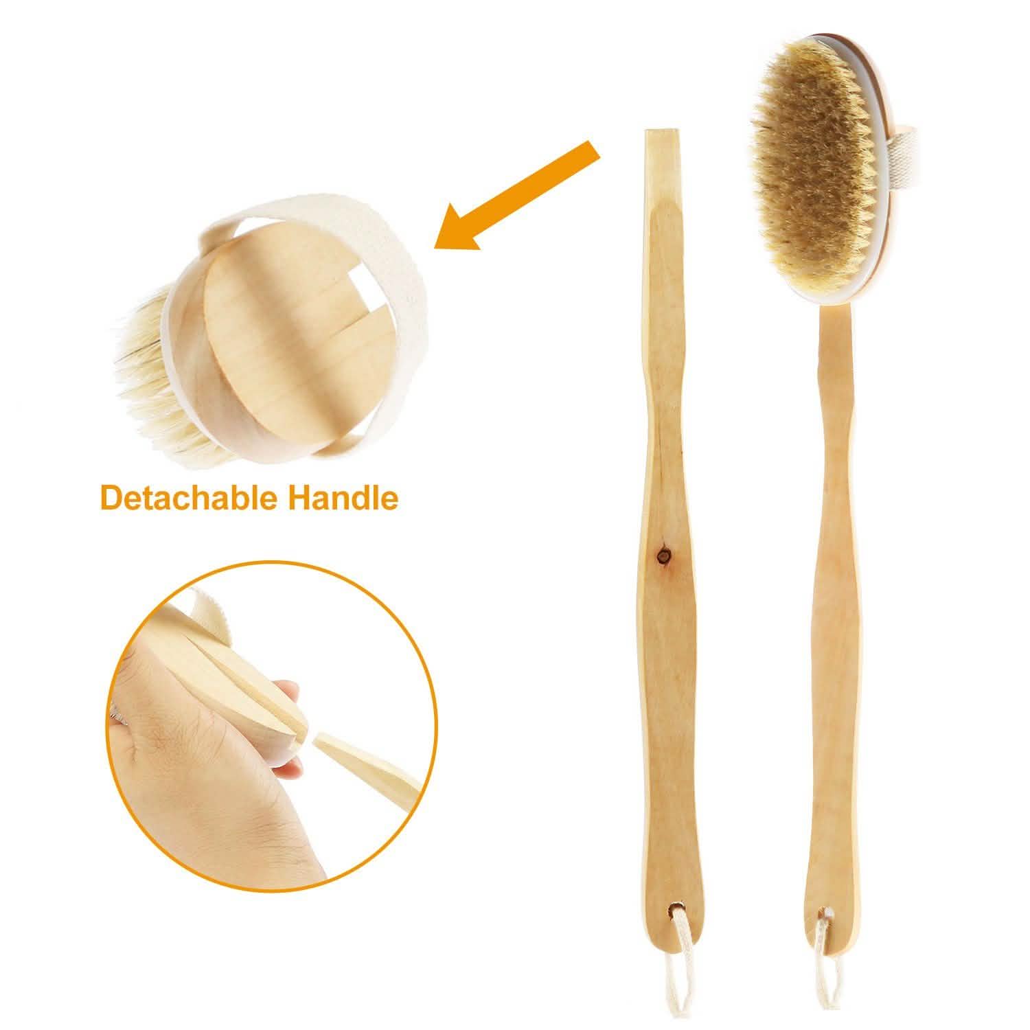 Bath Brush 15" Shower Body Back Scrubber DailySale