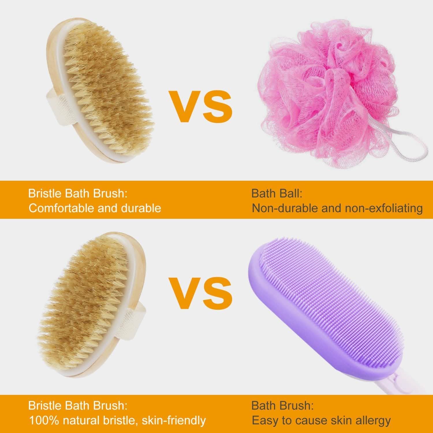 Bath Brush 15" Shower Body Back Scrubber DailySale