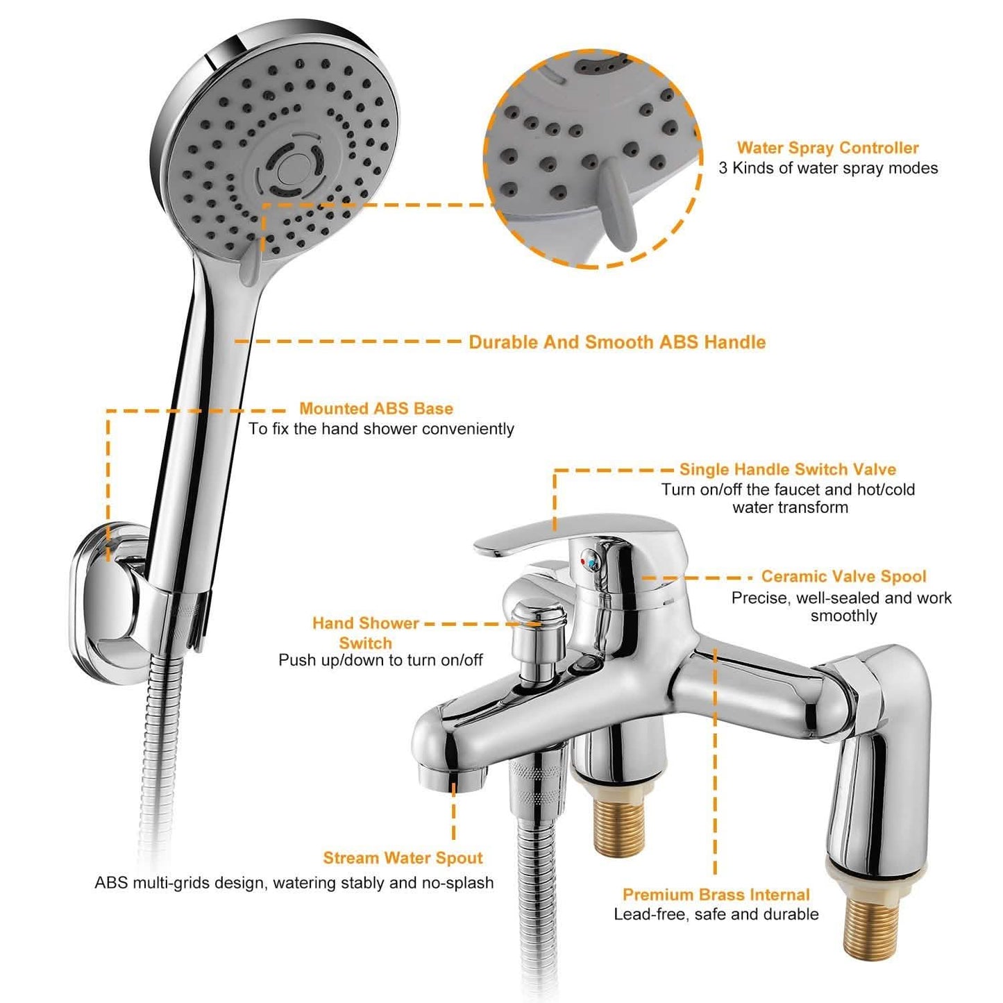 Bathroom Sink Faucet Mixer Tap DailySale