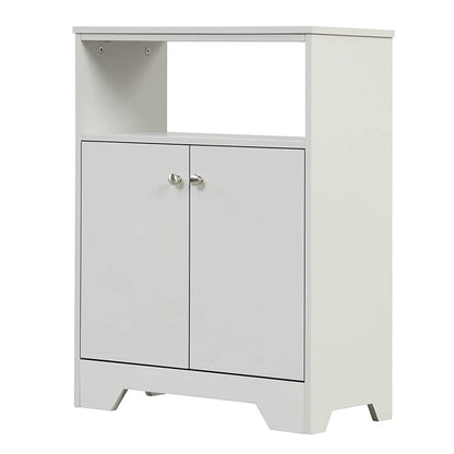 Bathroom Storage Cabinet with Two Doors and Adjustable Shelves DailySale