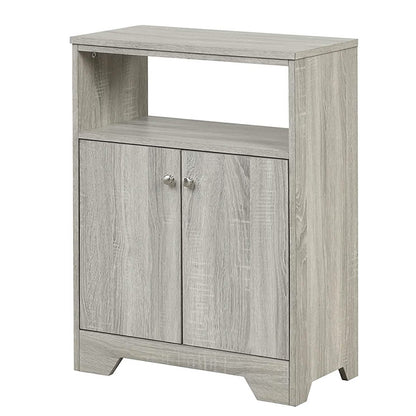 Bathroom Storage Cabinet with Two Doors and Adjustable Shelves DailySale