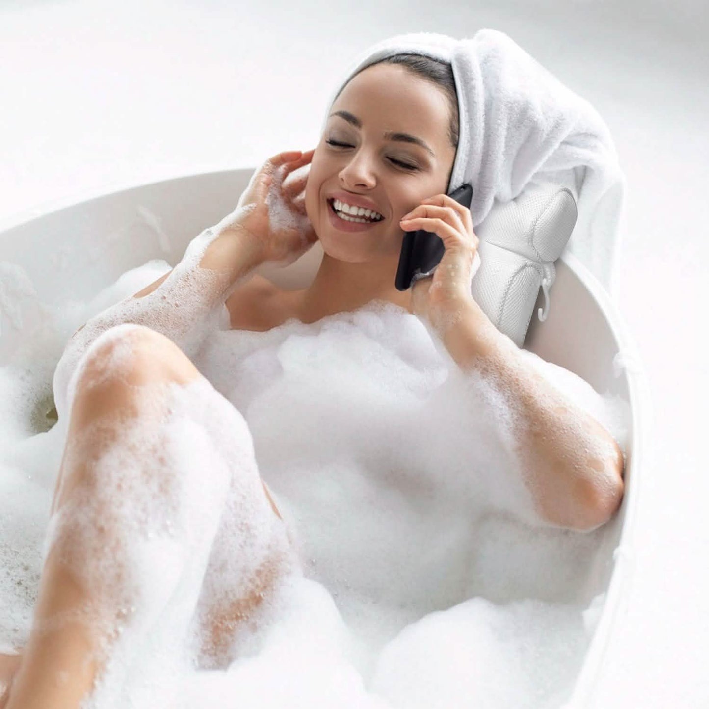 Bathtub Pillow Suction Cup Bath Pillow Air Mesh DailySale