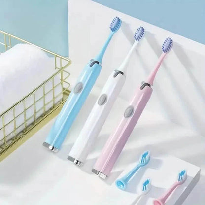 Battery Operated Toothbrush Kit with 6 Soft Bristles DailySale