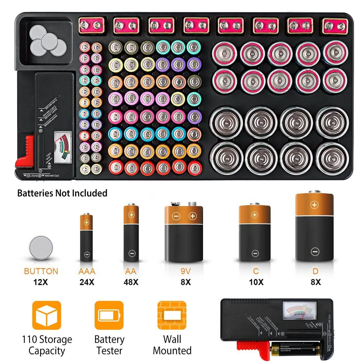 Battery Organizer Storage Case DailySale