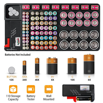 Battery Organizer Storage Case DailySale