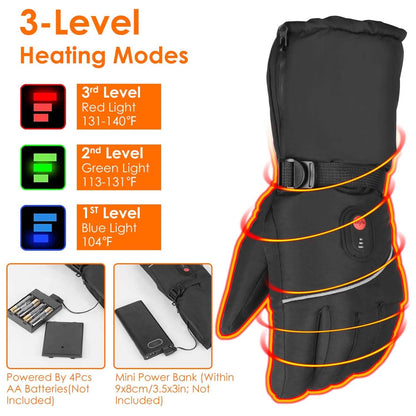 Battery Powered USB Touchscreen Thermal Gloves DailySale