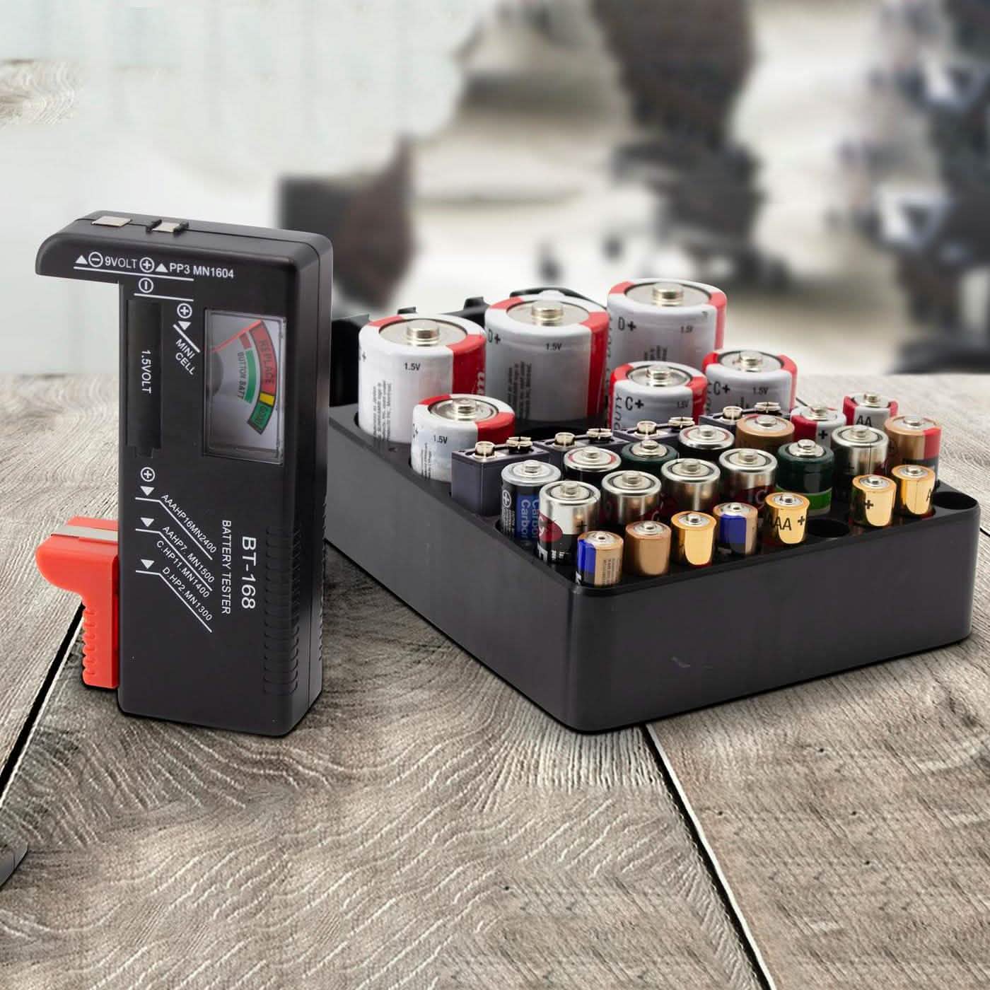 Battery Tester and Storage Case Organizer DailySale