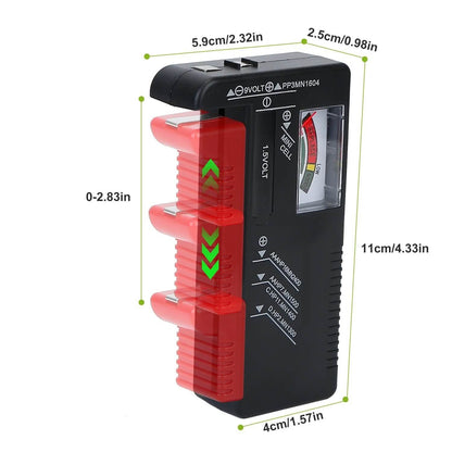 Battery Tester Checker Universal For AA AAA C D 9V 1.5V Button Cell Battery DailySale