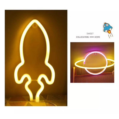 Battery USB LED Neon Light Wall Signs Night Home Decor DailySale