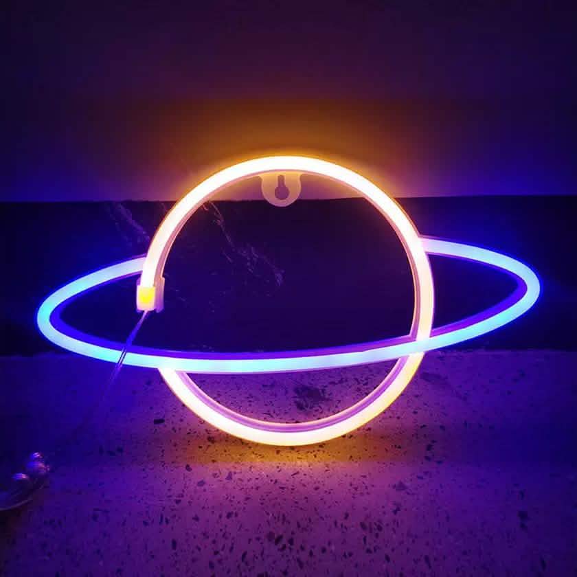 Battery USB LED Neon Light Wall Signs Night Home Decor DailySale