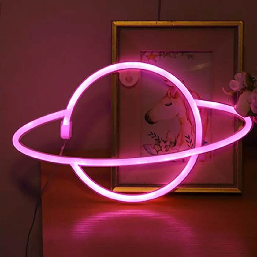 Battery USB LED Neon Light Wall Signs Night Home Decor DailySale