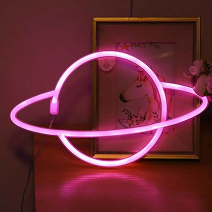 Battery USB LED Neon Light Wall Signs Night Home Decor DailySale