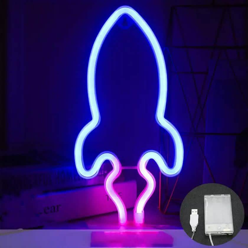 Battery USB LED Neon Light Wall Signs Night Home Decor DailySale