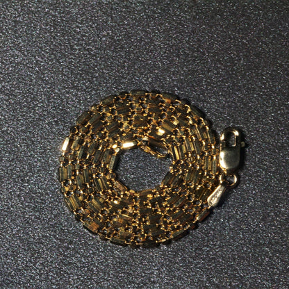14k Yellow Gold Diamond-Cut Alternating Bead Chain 1.5mm Bids.com
