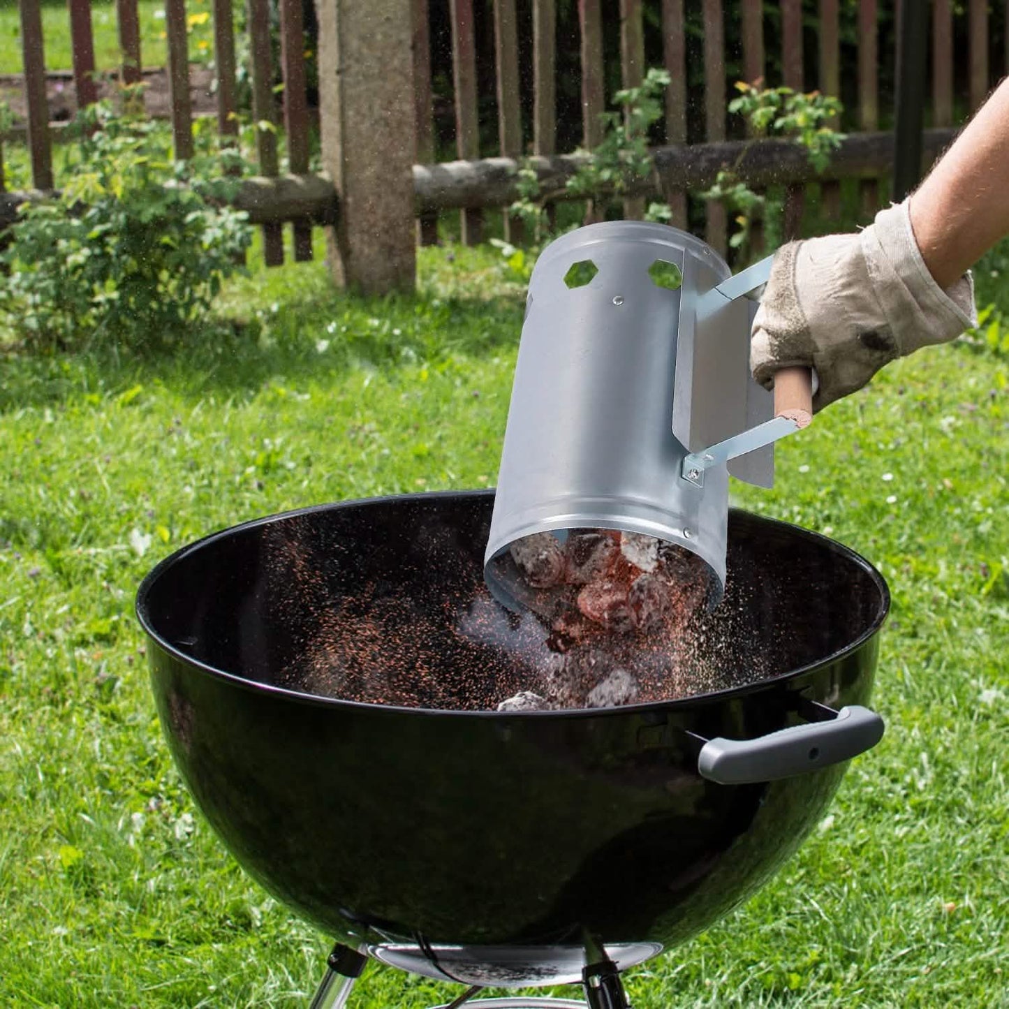 BBQ Charcoal Chimney Can Grill Lighter DailySale