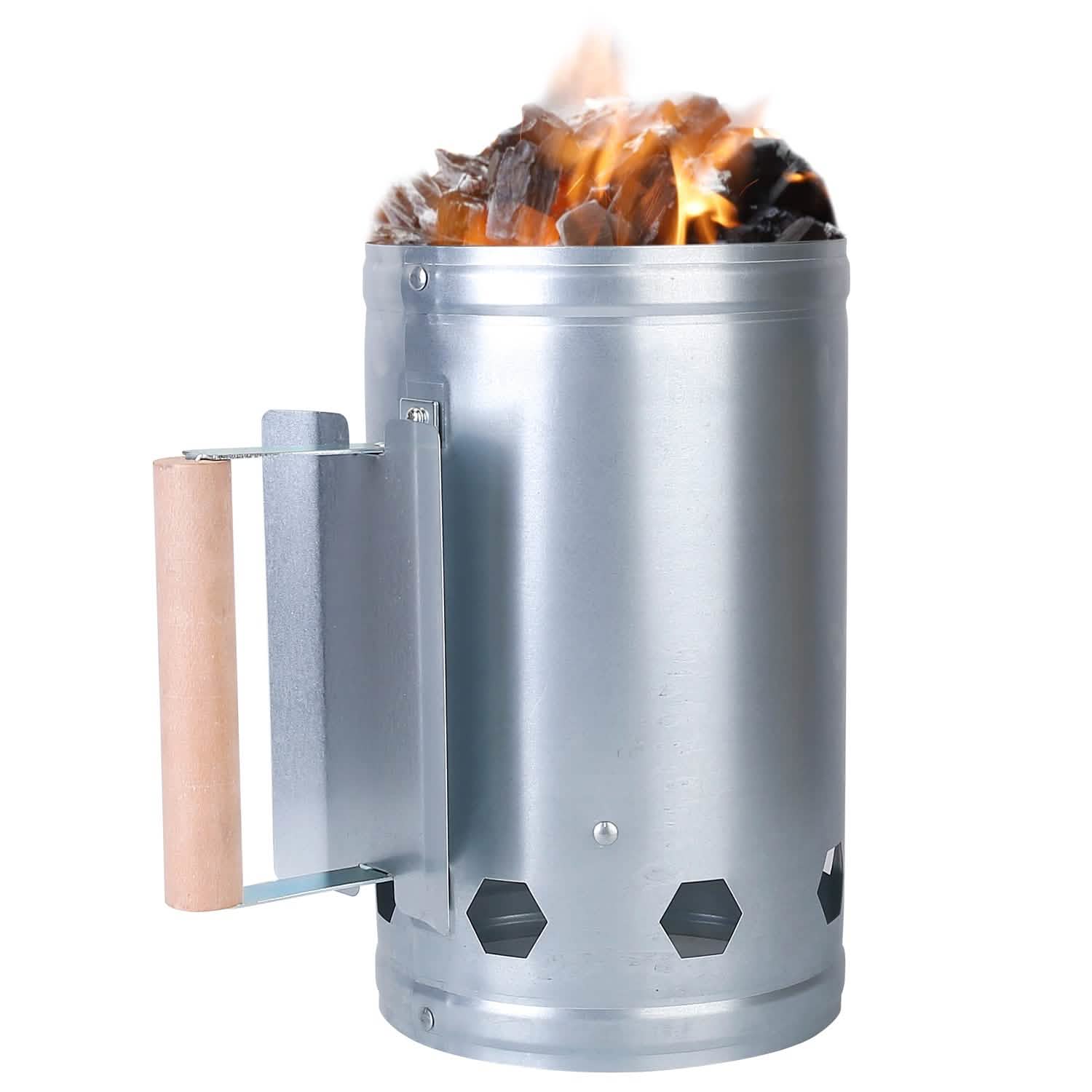 BBQ Charcoal Chimney Can Grill Lighter DailySale