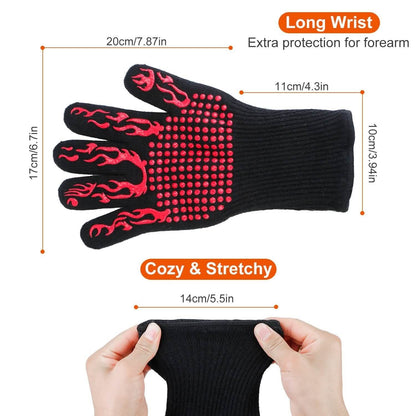 BBQ Gloves 1472¬∞F Heat Resistant Grill Gloves Anti-slip DailySale