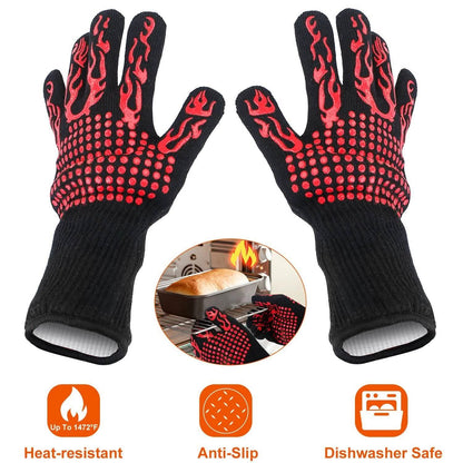 BBQ Gloves 1472¬∞F Heat Resistant Grill Gloves Anti-slip DailySale