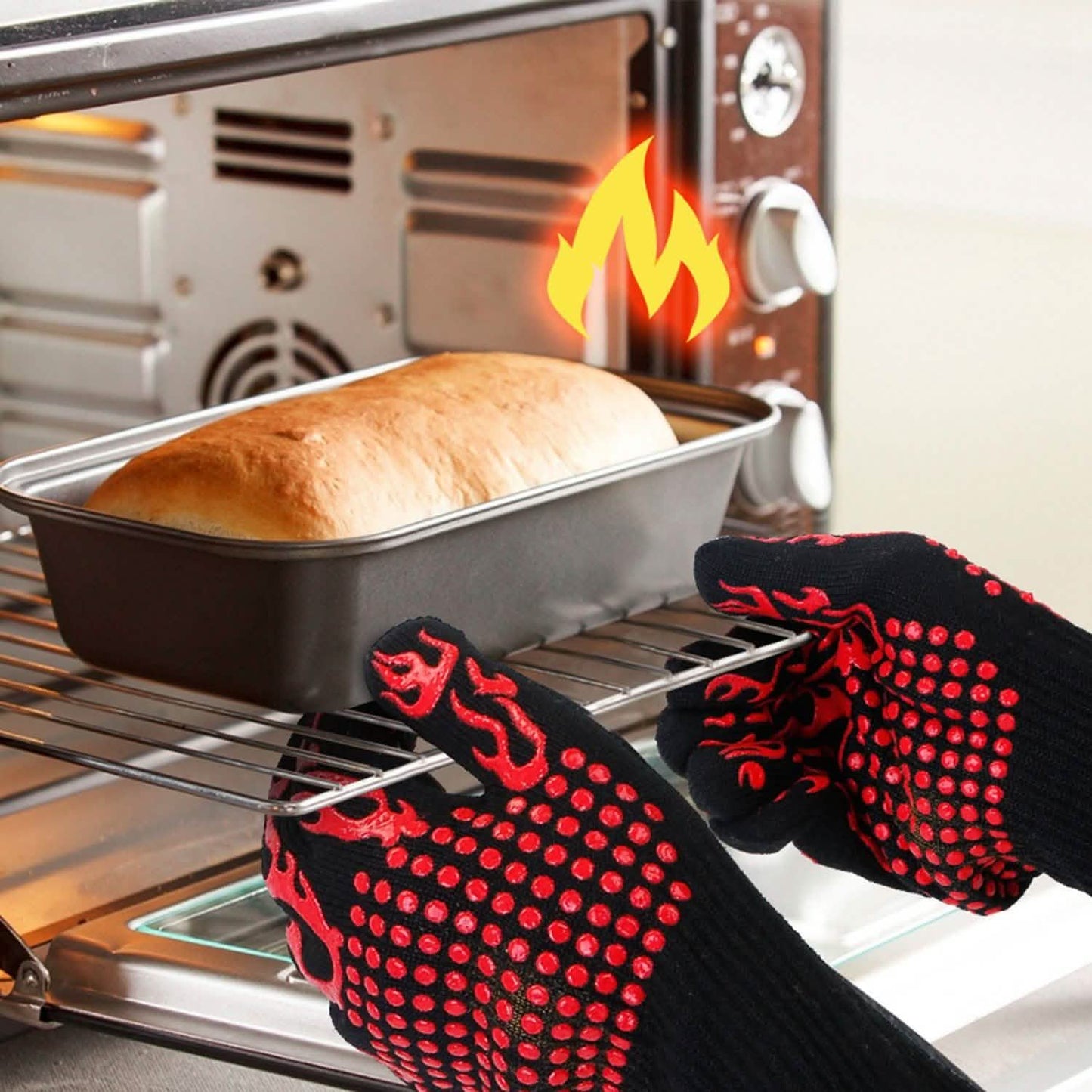BBQ Gloves 1472¬∞F Heat Resistant Grill Gloves Anti-slip DailySale