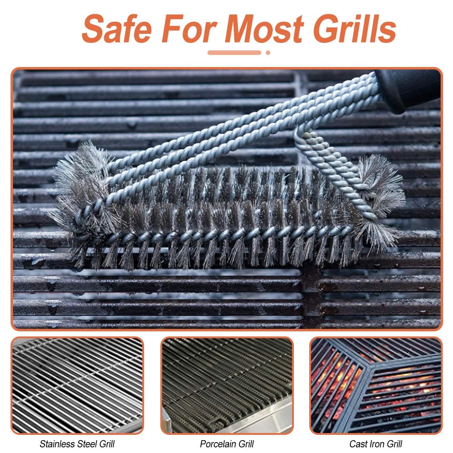 BBQ Grill Cleaning Brush Stainless Steel DailySale