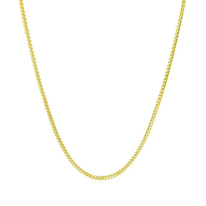 14k Yellow Gold Franco Chain 1.2mm Bids.com