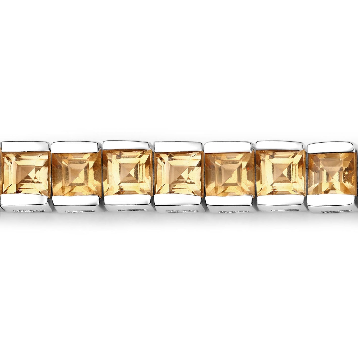 8.25 Carat Genuine Citrine .925 Sterling Silver Bracelet Bids.com